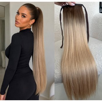 Cozi de Par OMBRE Saten Natural / Blond Nisipiu