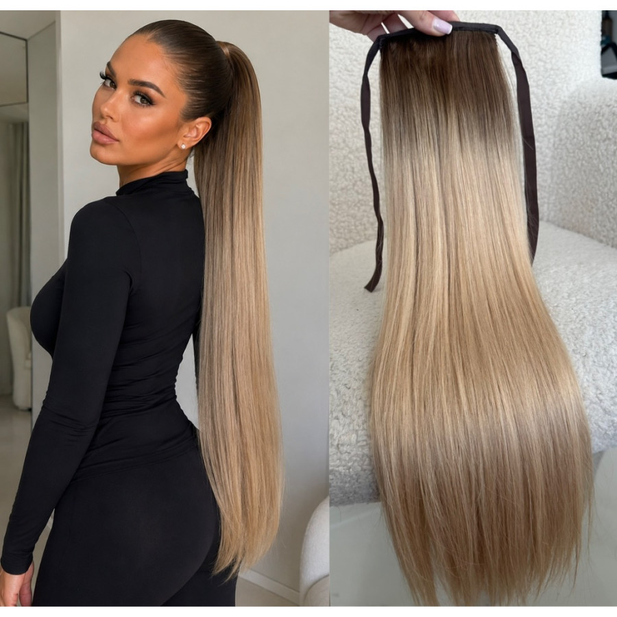 Cozi de Par OMBRE Saten Natural / Blond Nisipiu