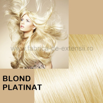 Extensii La Metru Blond Platinat