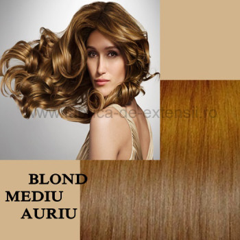 Extensii La Metru Blond Mediu Auriu