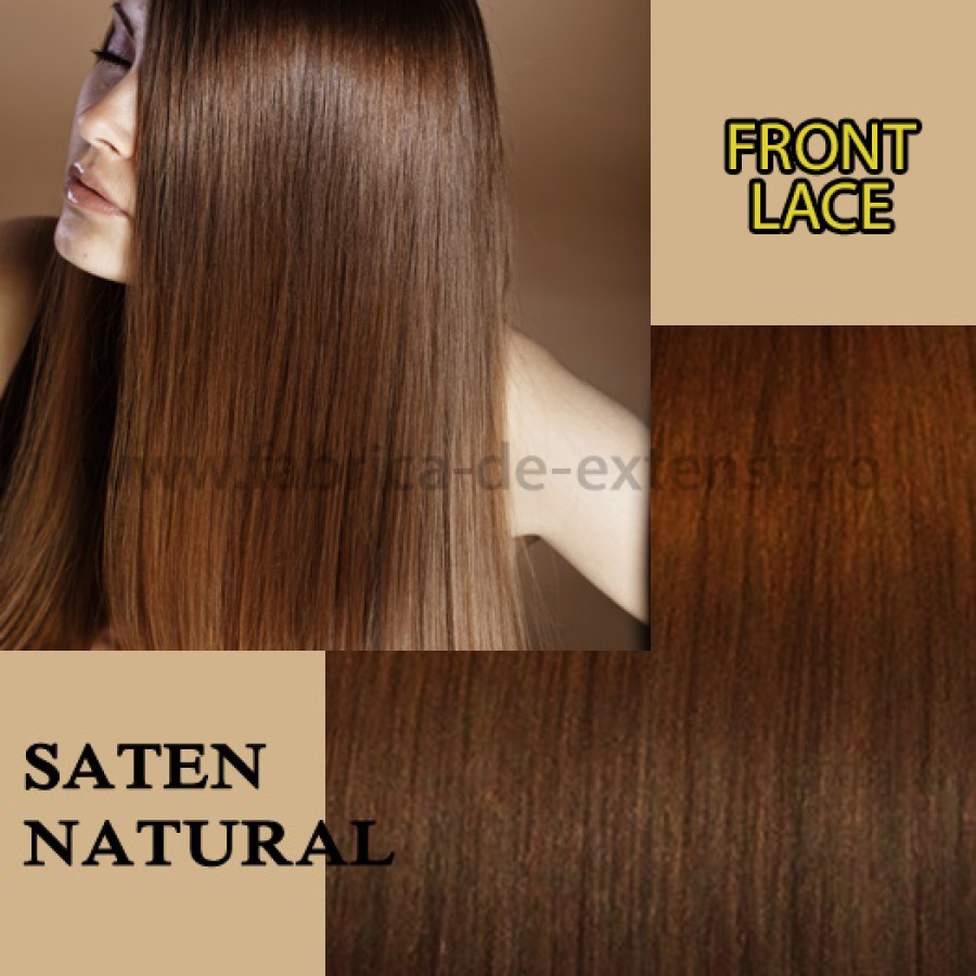 Front Lace Saten Natural