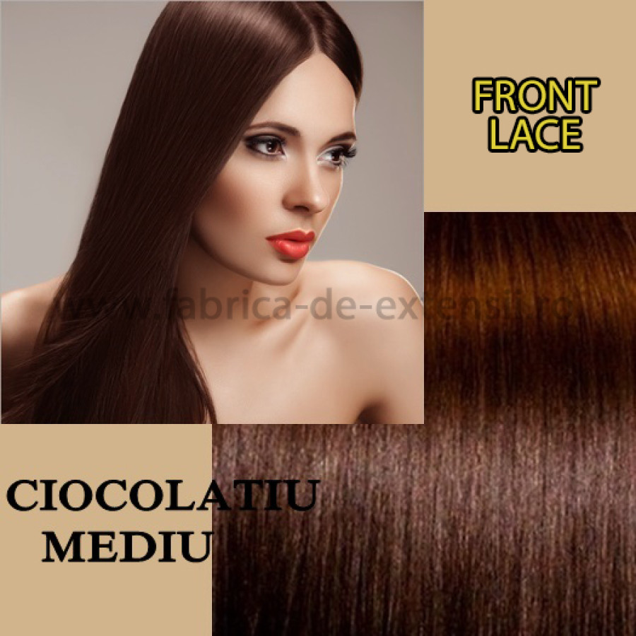 Front Lace Ciocolatiu Mediu