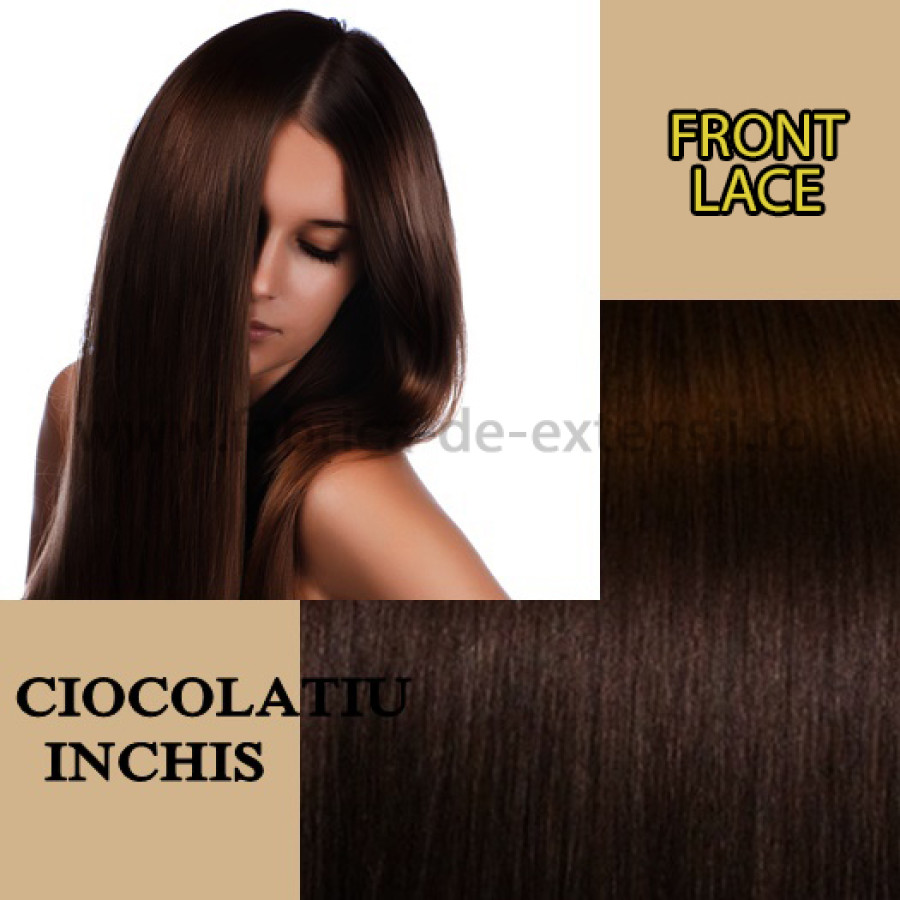 Front Lace Ciocolatiu Inchis