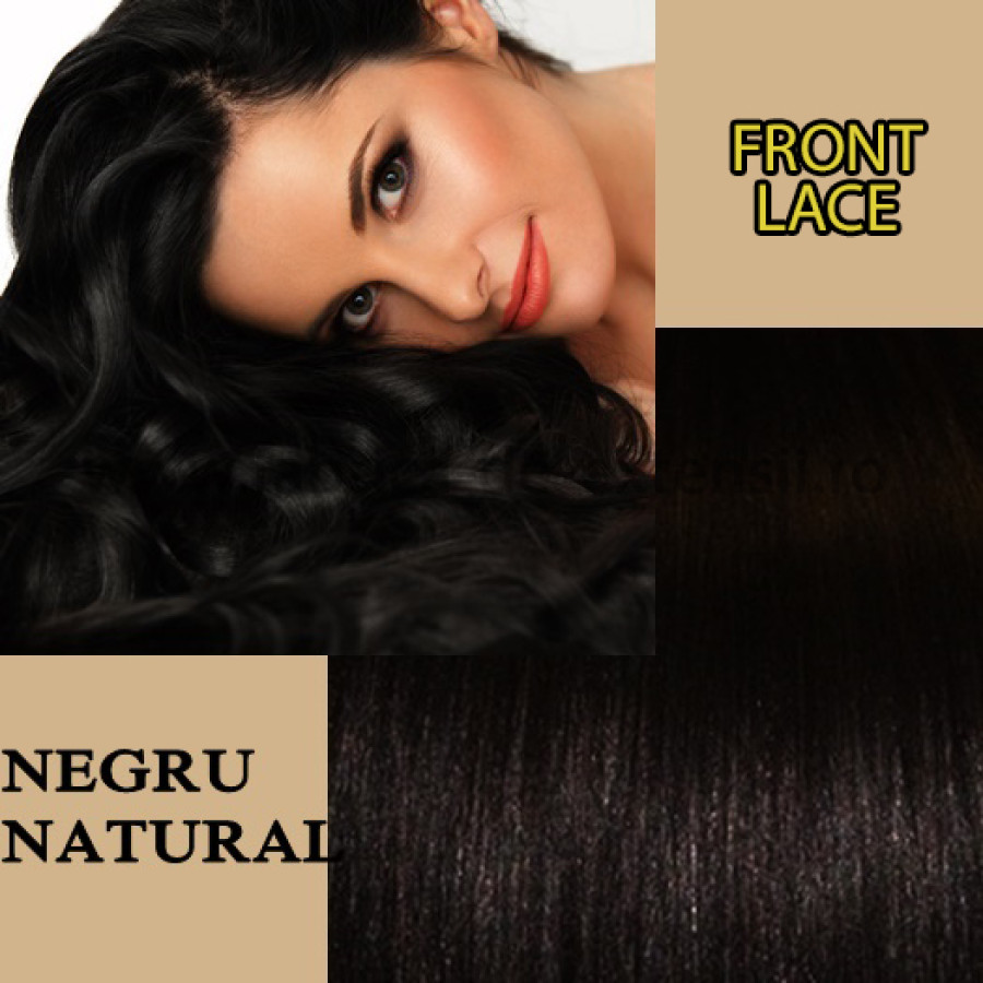 Front Lace Negru Natural Front Lace Negru Natural