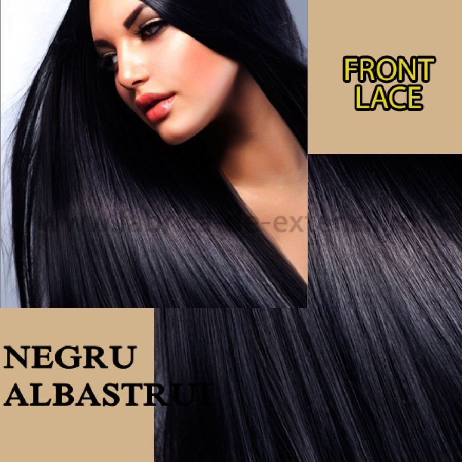 Front Lace Negru Albastrui