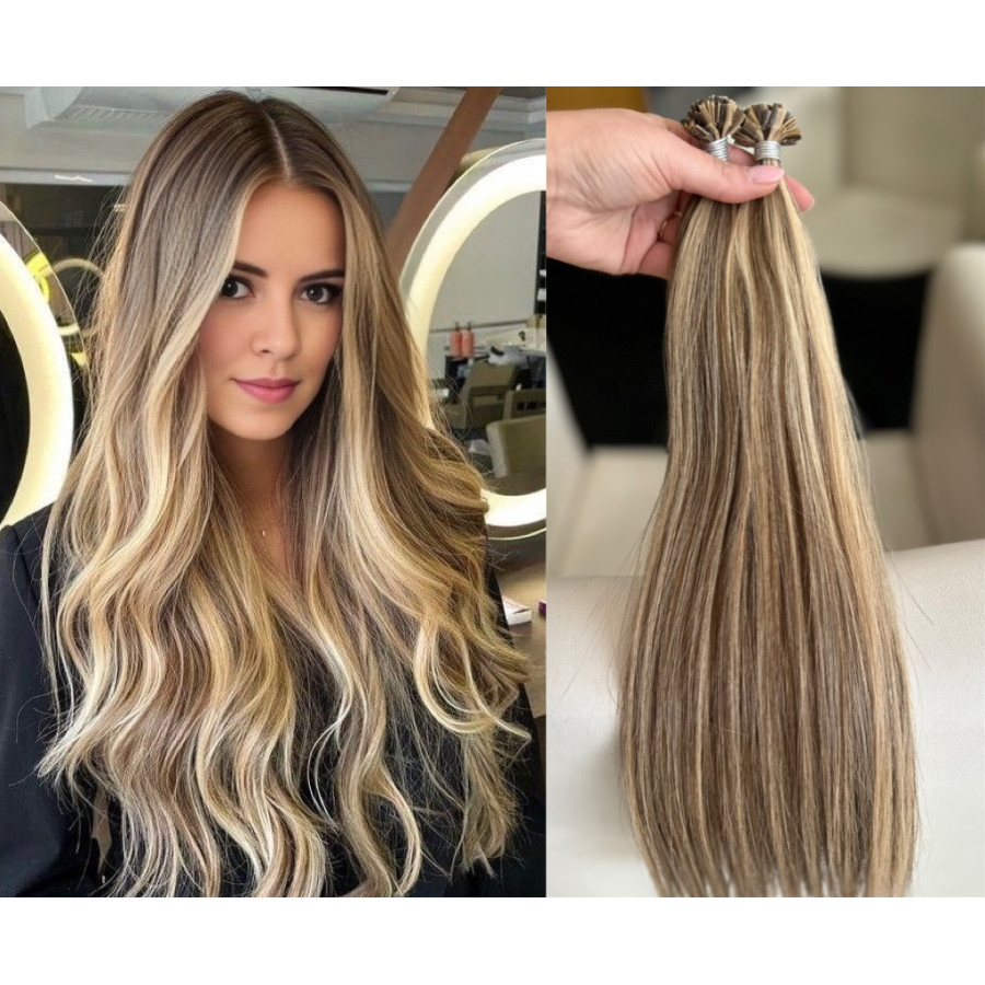 Extensii MICRO KERATINA Russian Hair Saten Suvitat #6/#24
