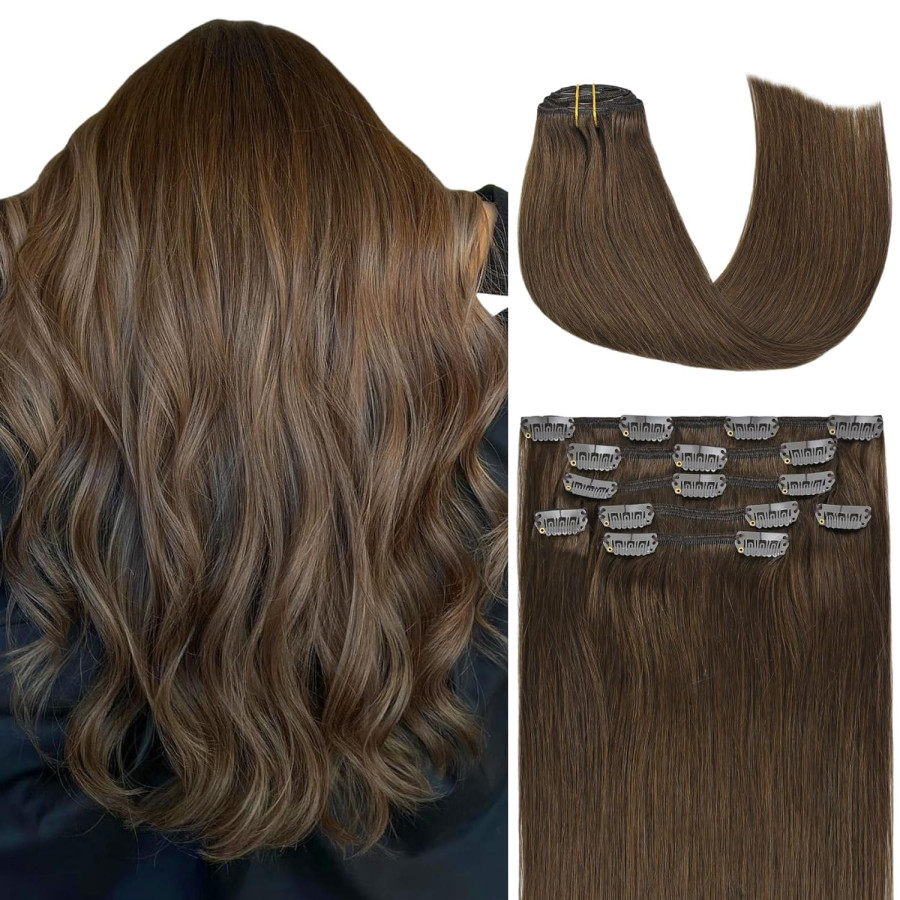 Set Easy Clip-On Deluxe Saten Natural Mediu Set Easy Clip-On Deluxe Saten Natural Mediu