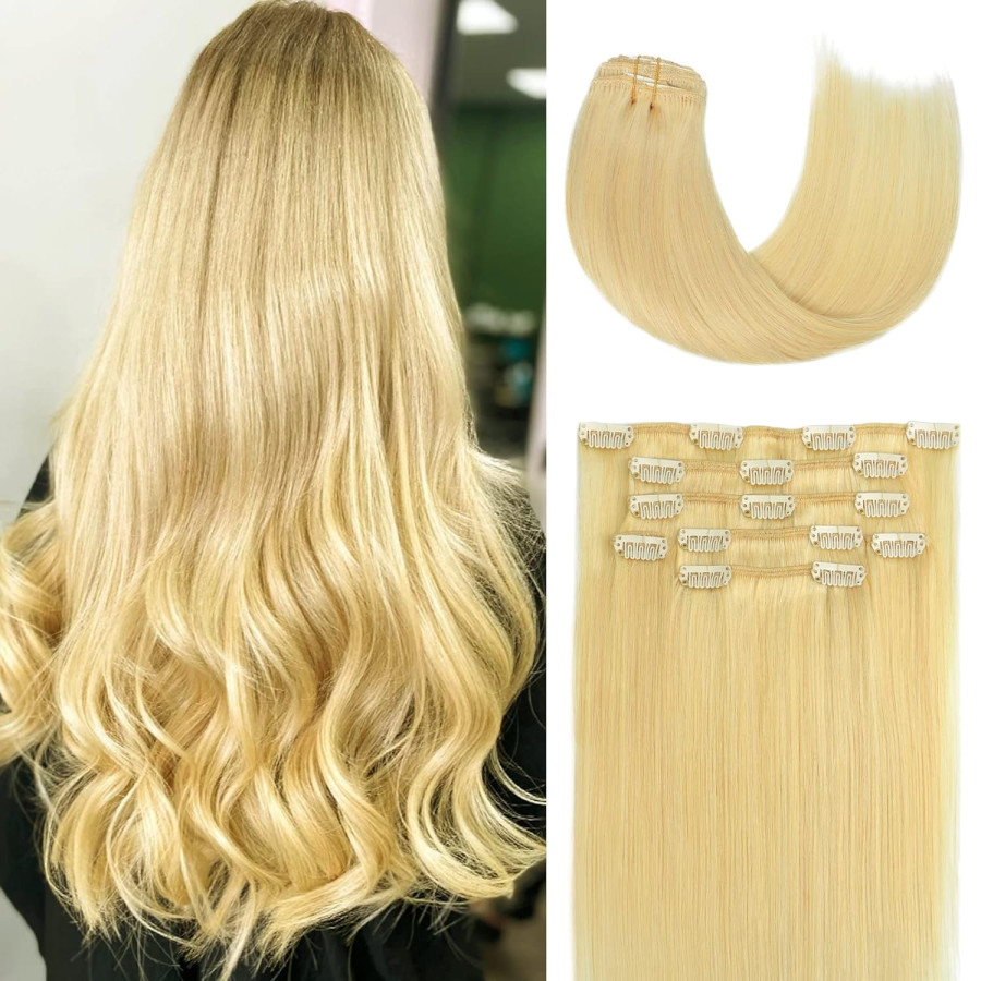 Set Easy Clip-On Deluxe Blond Miere Set Easy Clip-On Deluxe Blond Miere
