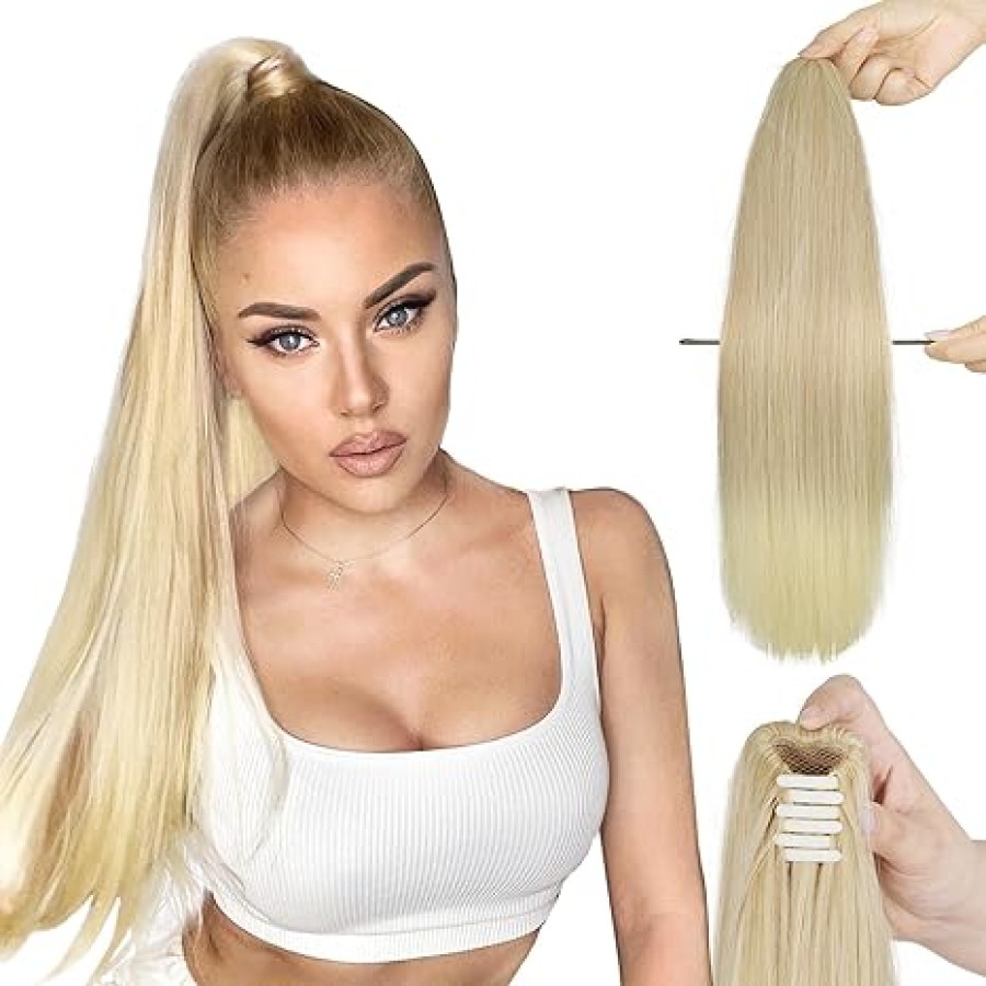 Coada cu Cleste Blond Platinat