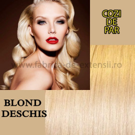 Cozi de Par cu Dubla Intrebuintare Blond Deschis