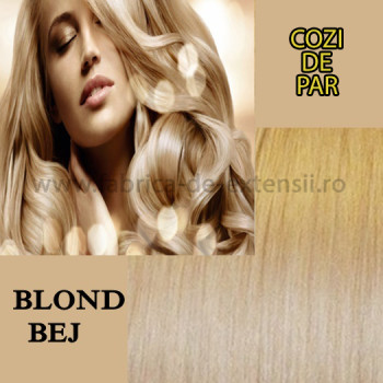 Cozi De Par Sintetice Blond Bej