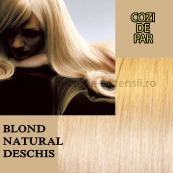 Cozi De Par Sintetice Blond Natural Deschis