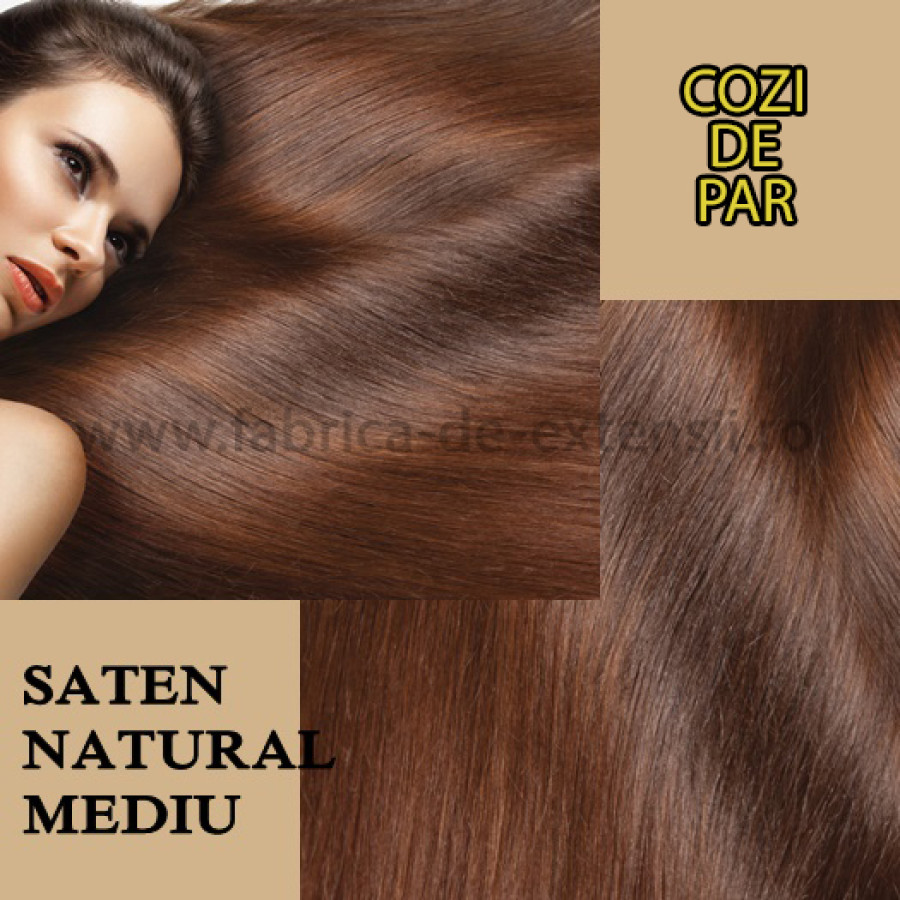Cozi De Par Sintetice Saten Natural Mediu