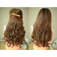 Trese de Par Cret OMBRE Saten Natural / Blond Nisipiu