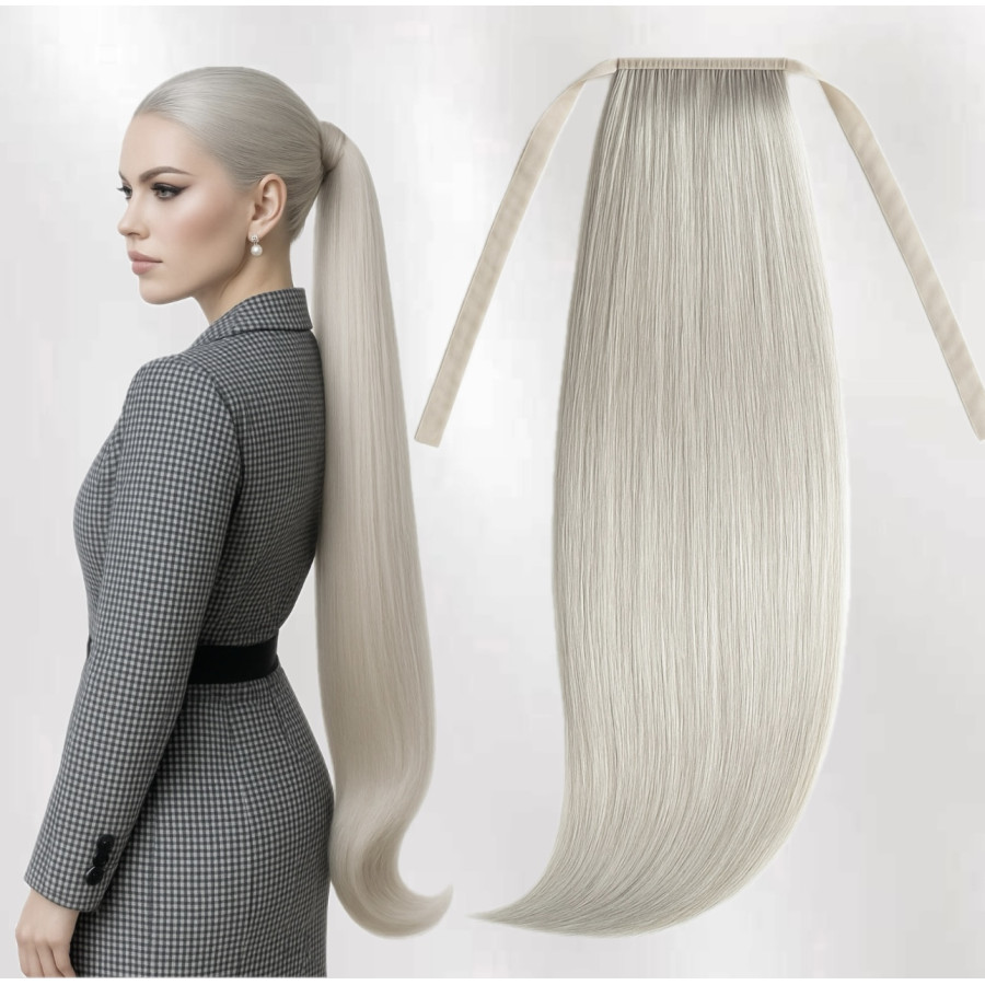 Coada de par Russian Hair Light Grey Coada de par Russian Hair Light Grey
