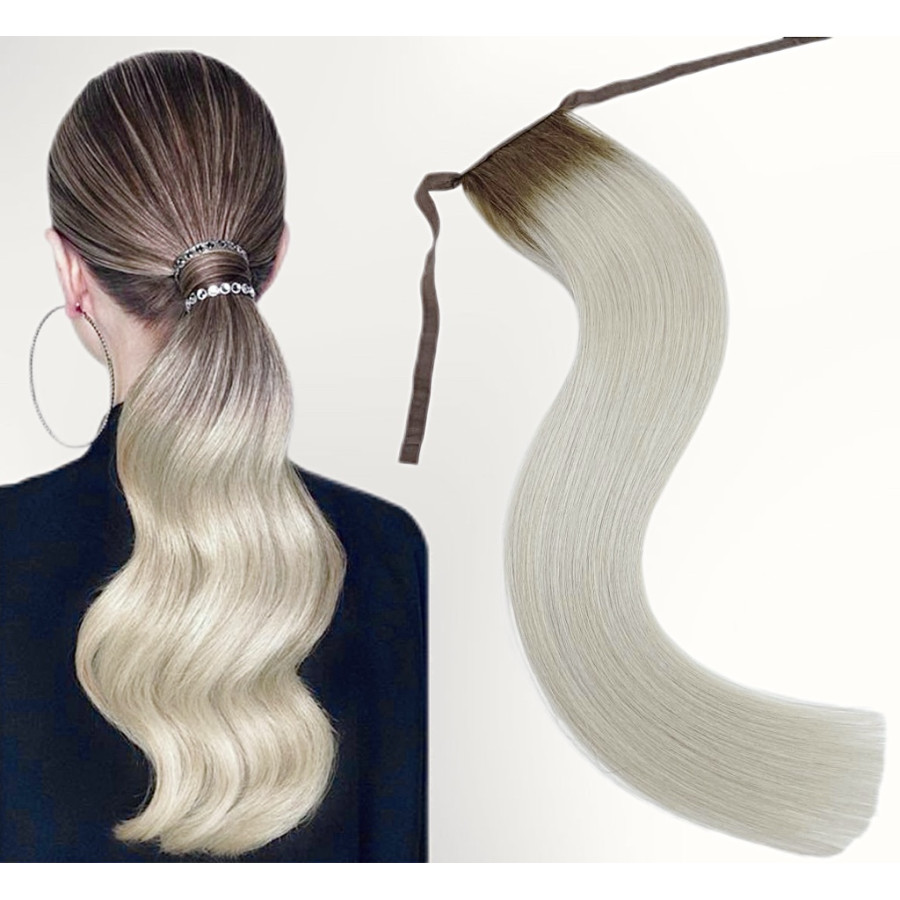 Coada de par Russian Hair Ombre #7/ Silver Coada de par Russian Hair Ombre #7/ Silver