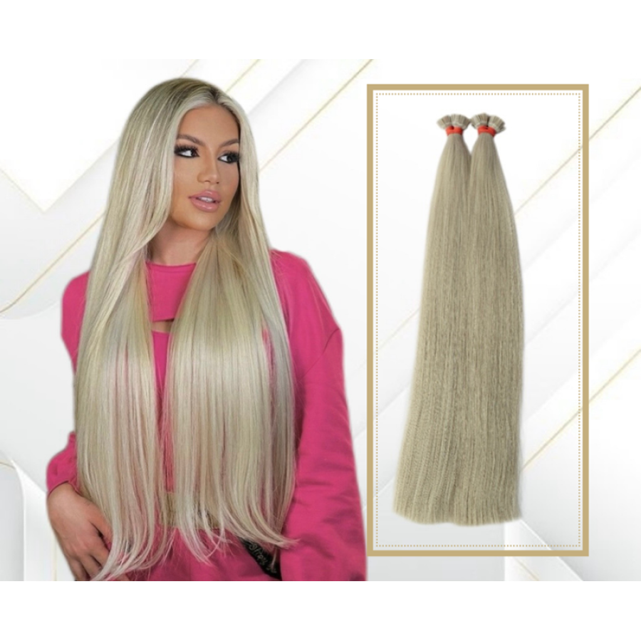 Extensii Cheratina Par Slavic #14 Blond Bej Deschis Extensii Cheratina Par Slavic #14 Blond Bej Deschis