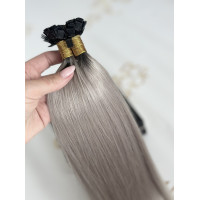 Extensii Cheratina Russian Hair Ombre #1/ Grey