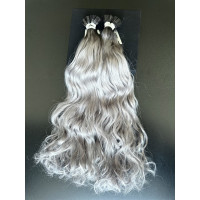 Extensii Cheratina Russian Hair Ombre #1B/Light Grey