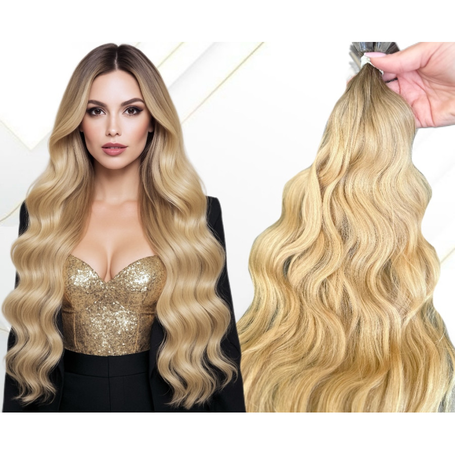 Extensii Cheratina Russian Hair Ombre #4/#9.0