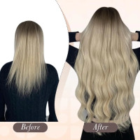 Extensii de Par Flip IN Deluxe Ombre #1B #18