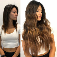 Extensii de Par Flip IN Deluxe Ombre #1B #7