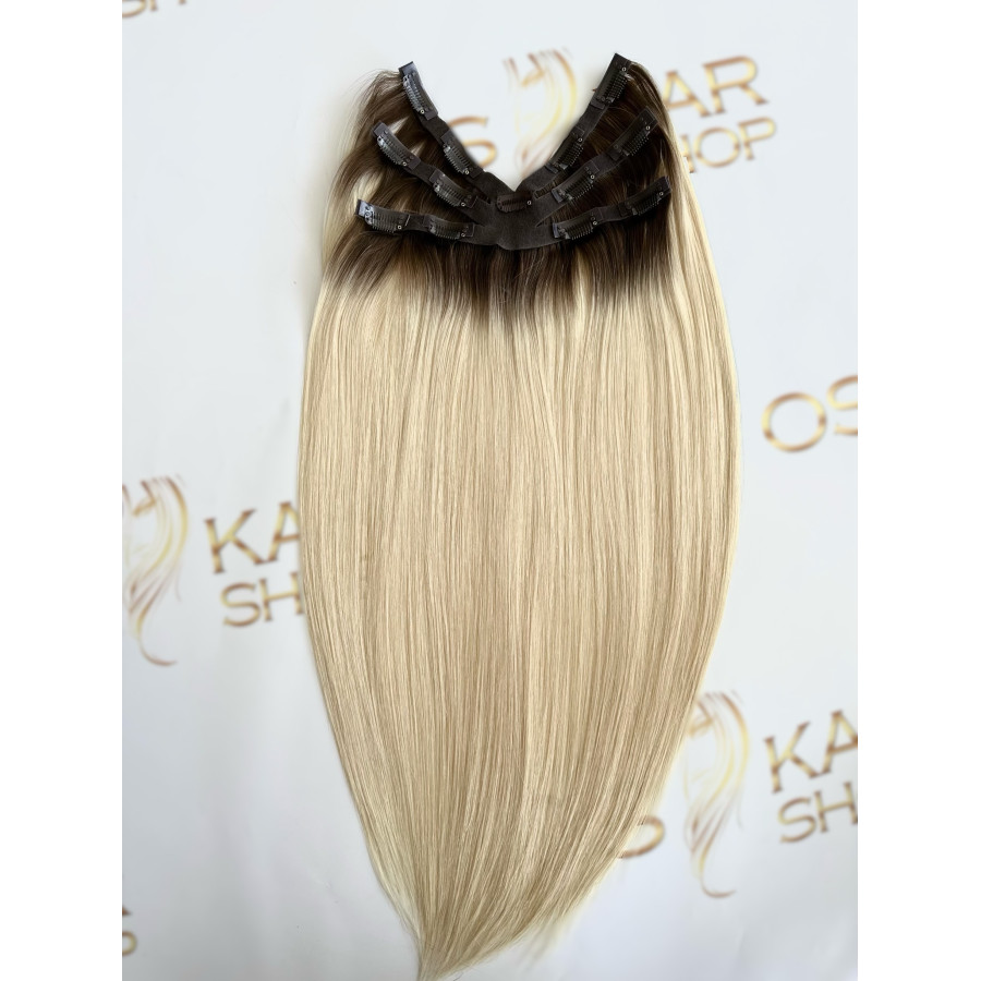 Tresa Eva Hair (6D) Ombre Saten Mediu/ Blond Deschis #3/ #60 Tresa Eva Hair (6D) Ombre Saten Mediu/ Blond Deschis #3/ #60