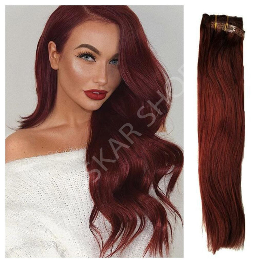 Clip-On Black Collection Burgundy 2