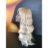 Peruca cu breton wave blonde 
