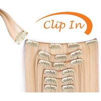 Extensii clip-on sintetic (super volum) Blond Suvitat #7/#60, 200g Extensii clip-on sintetic (super volum) Blond Suvitat #7/#60, 200g