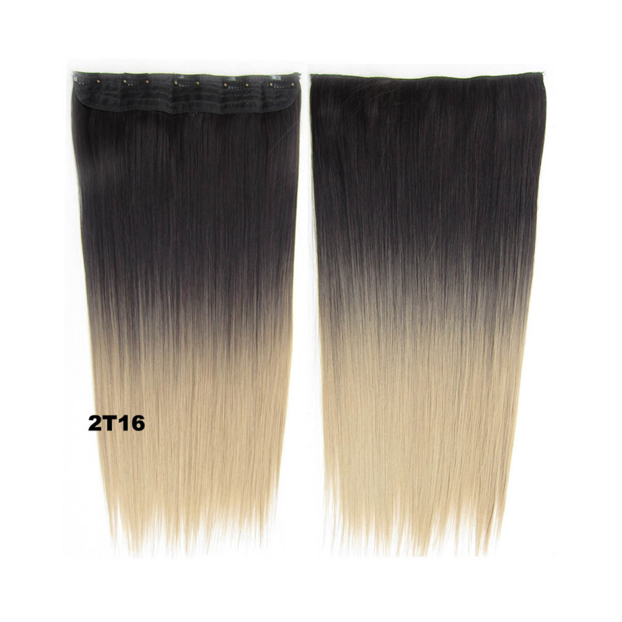 Trese Clip-On Drepte Sintetic Ombre #2 16 Trese Clip-On Drepte Sintetic Ombre #2 16