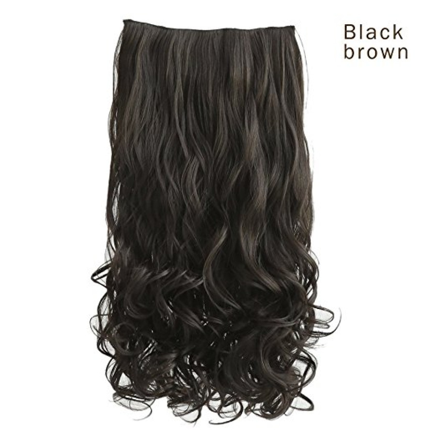 Trese Clip-On Ondulate Sintetic Negru Natural 1B