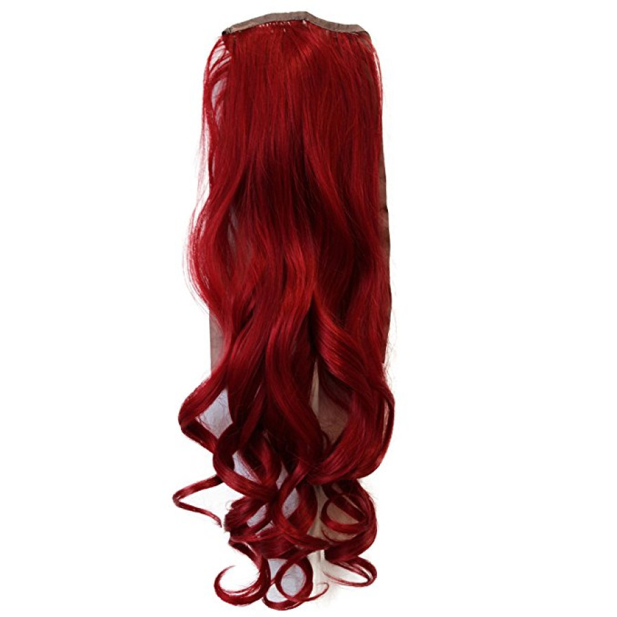 Cozi cu Bentita Ondulate Sintetic Red Cozi cu Bentita Ondulate Sintetic Red