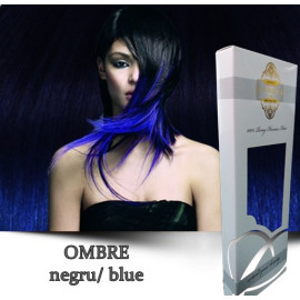 White Platinum Ombre Negru Blue